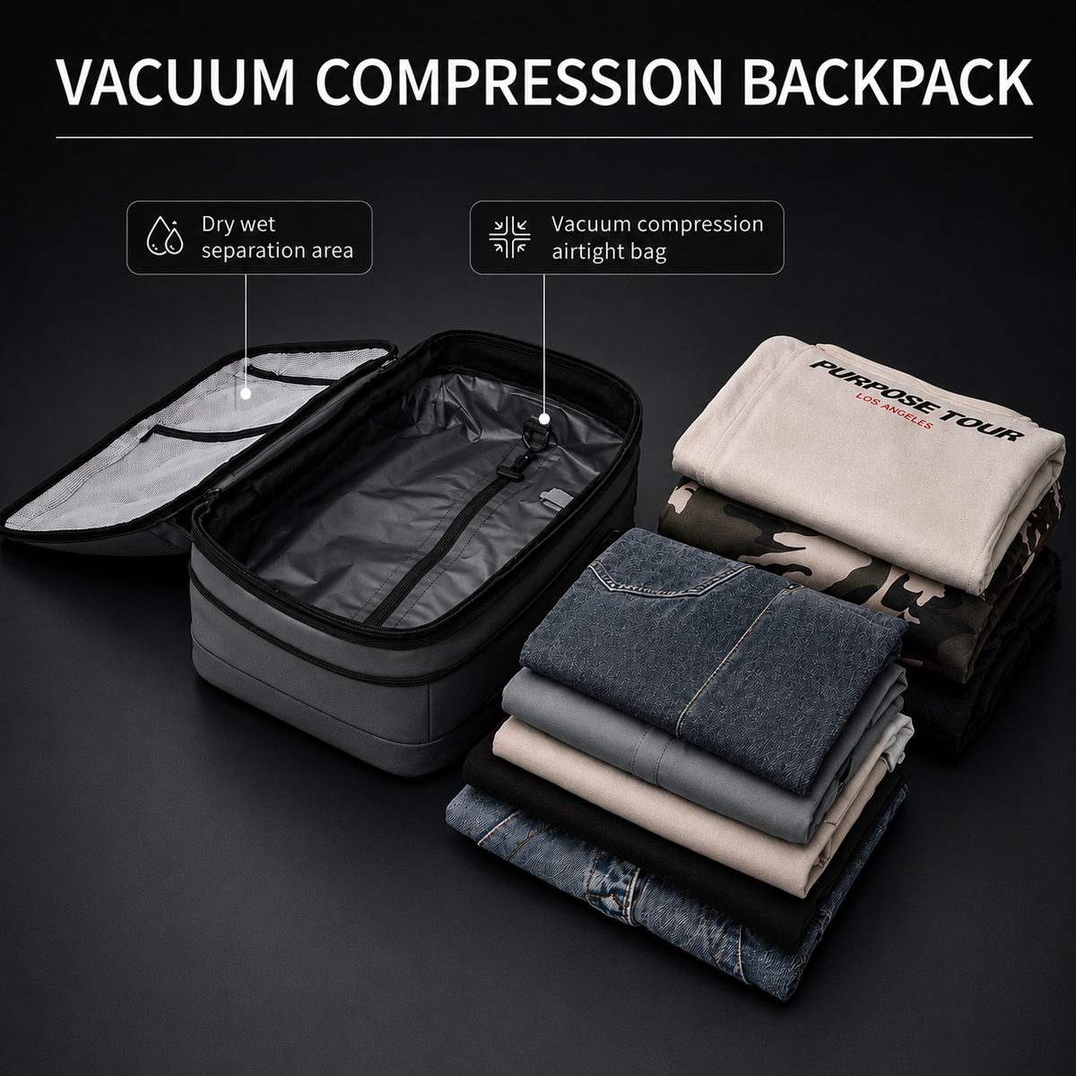 Beeyond Borders™ - Vacuum Compression BackPack