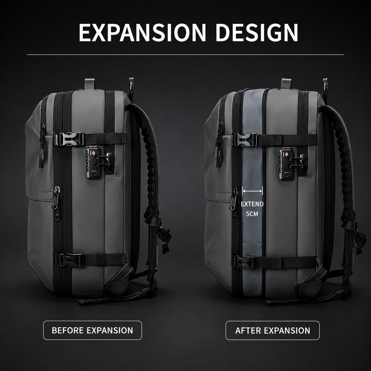 Beeyond Borders™ - Vacuum Compression BackPack