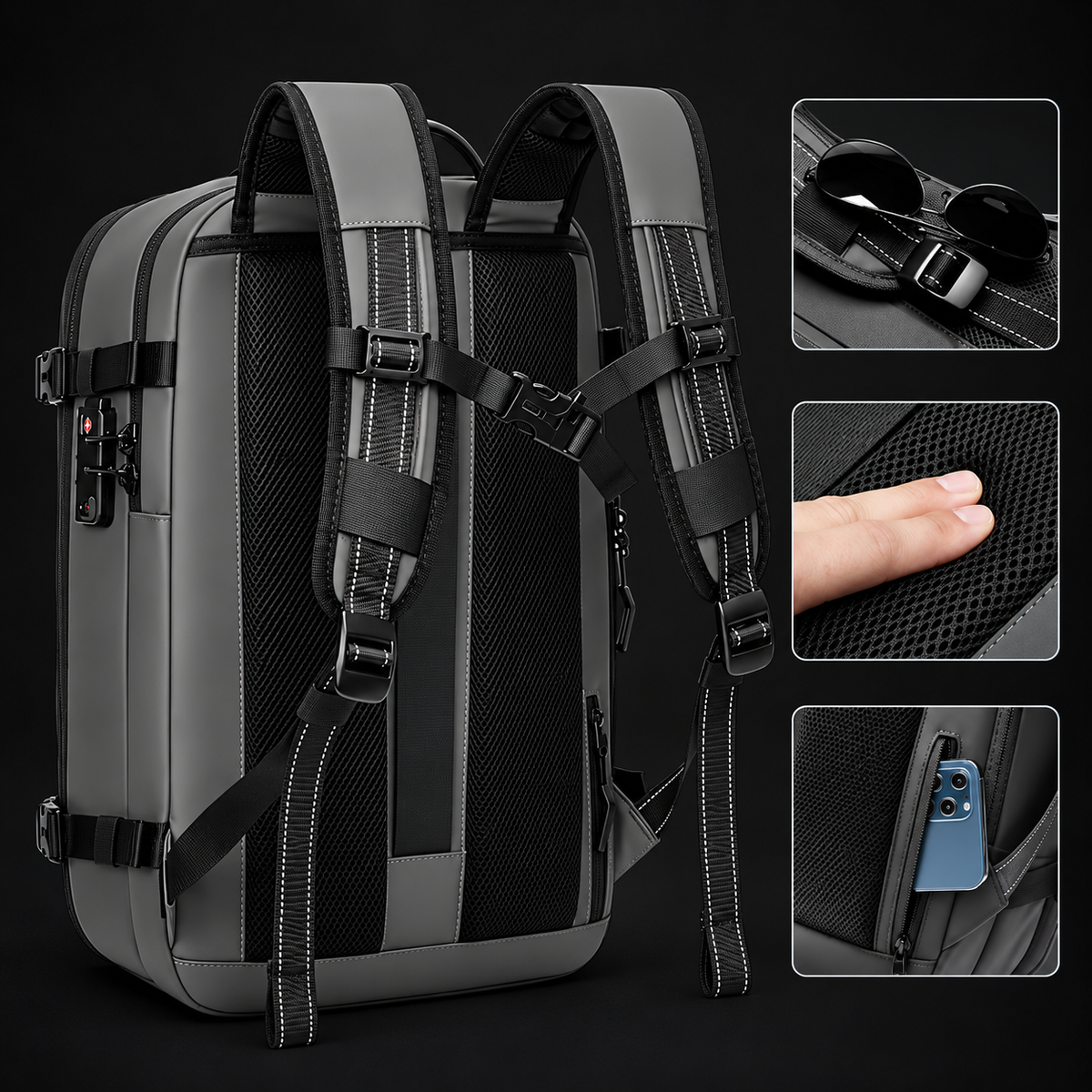 Beeyond Borders™ - Vacuum Compression BackPack